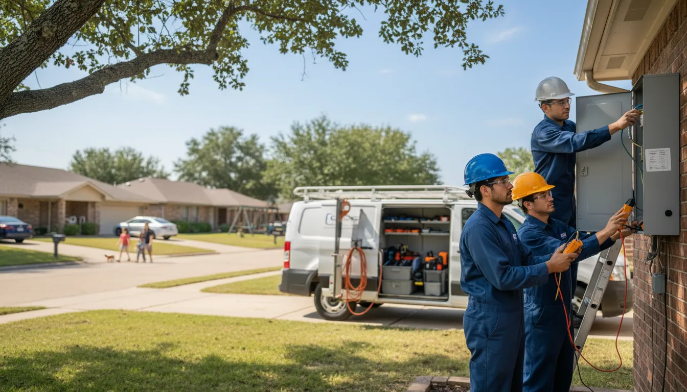 Certified electrician providing emergency electrical services in Manvel, ND